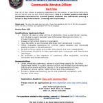 Part Time CSO aPPLICATION
