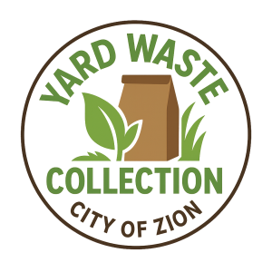 Yard waste collection icon