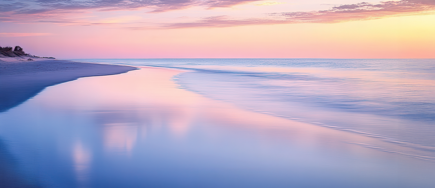 Sunrise photo of Lake Michigan at Zion Beach Park.